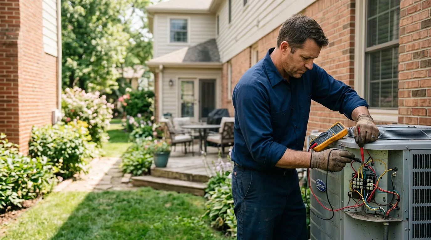 HVAC technician working near Brooksville, KY